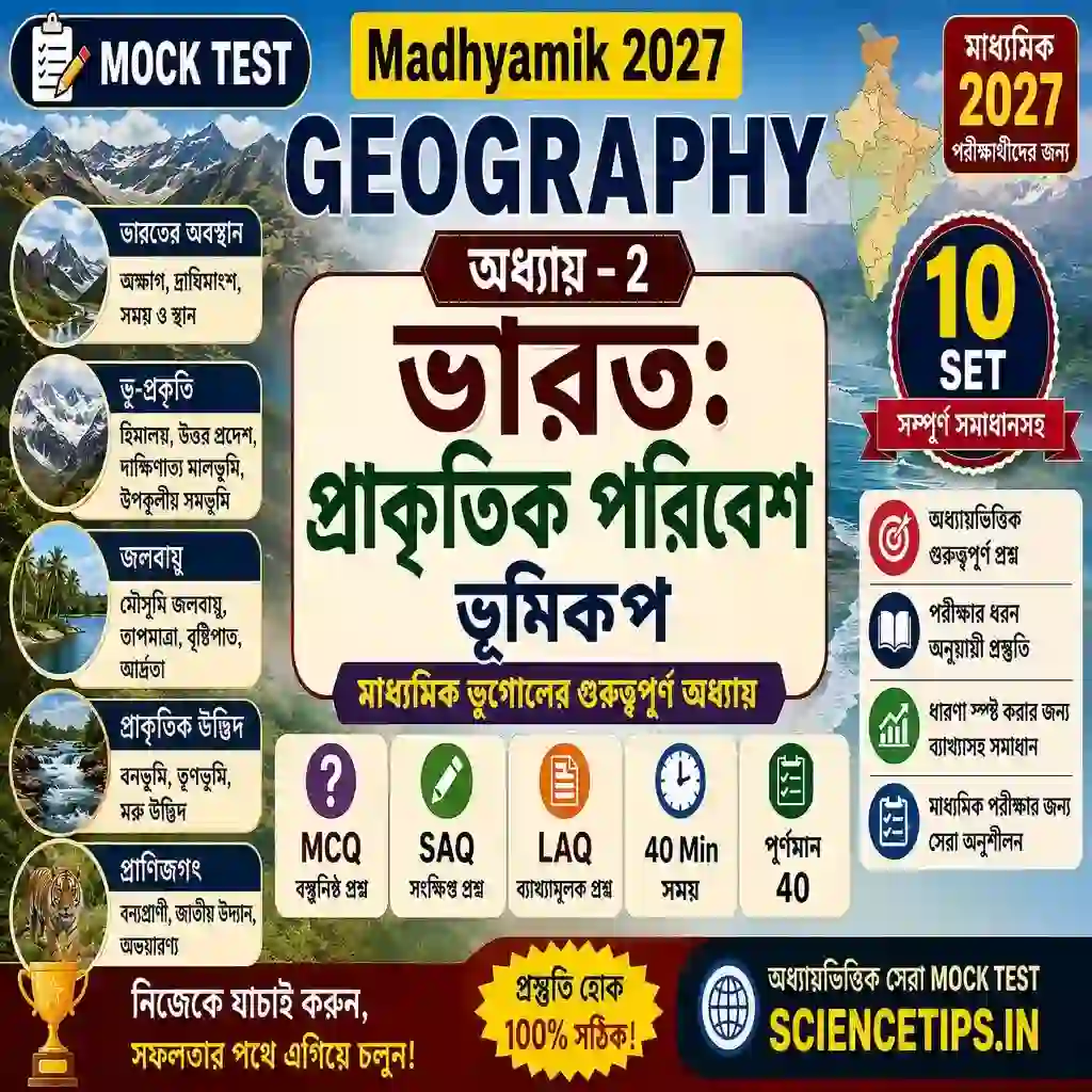 Madhyamik Geography Chapter 2 Mock Test
