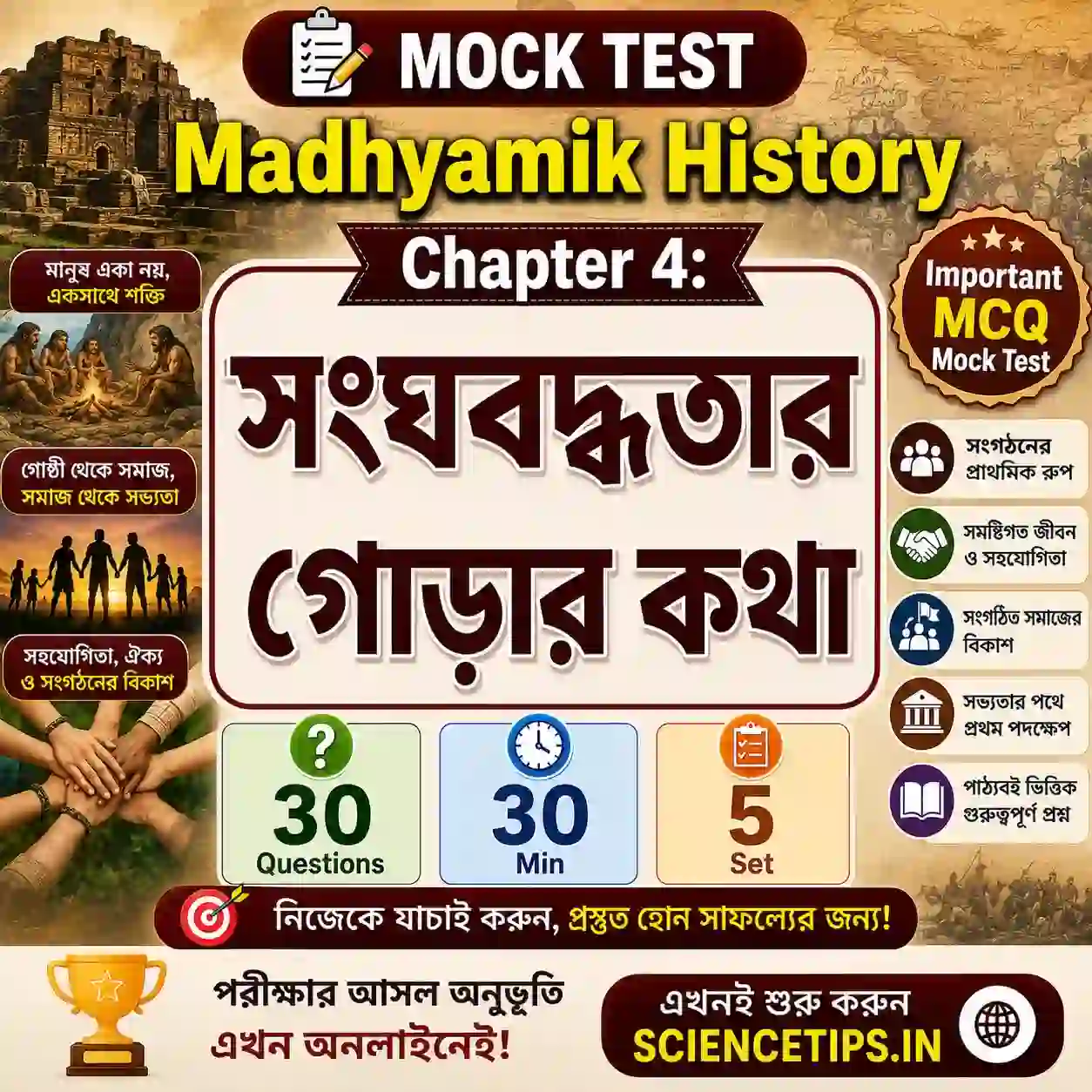 Madhyamik History Chapter 4 Mock Test
